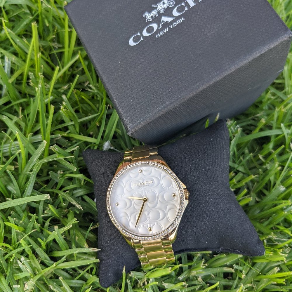 Coach Astor Women's Gold and Stainless Steel Watch - Picture 2 of 7